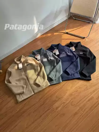PATA P-6 Logo JKT Softshell Fleece Stand Collar Zip-up Outdoor Jacket Relaxed Fit Mid-length
