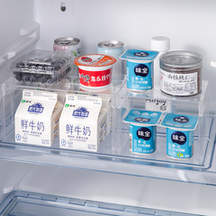 Refrigerator storage shelf, multi-functional transparent divider shelf, kitchen storage rack, storage divider shelf, bathroom storage tiered rack