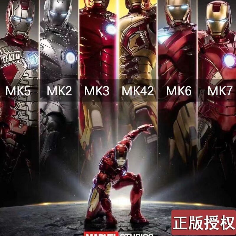 Zhongdong iron man hand-made MK85 Marvel 3 Avengers 2 Mark 50 luminous action figure model toy