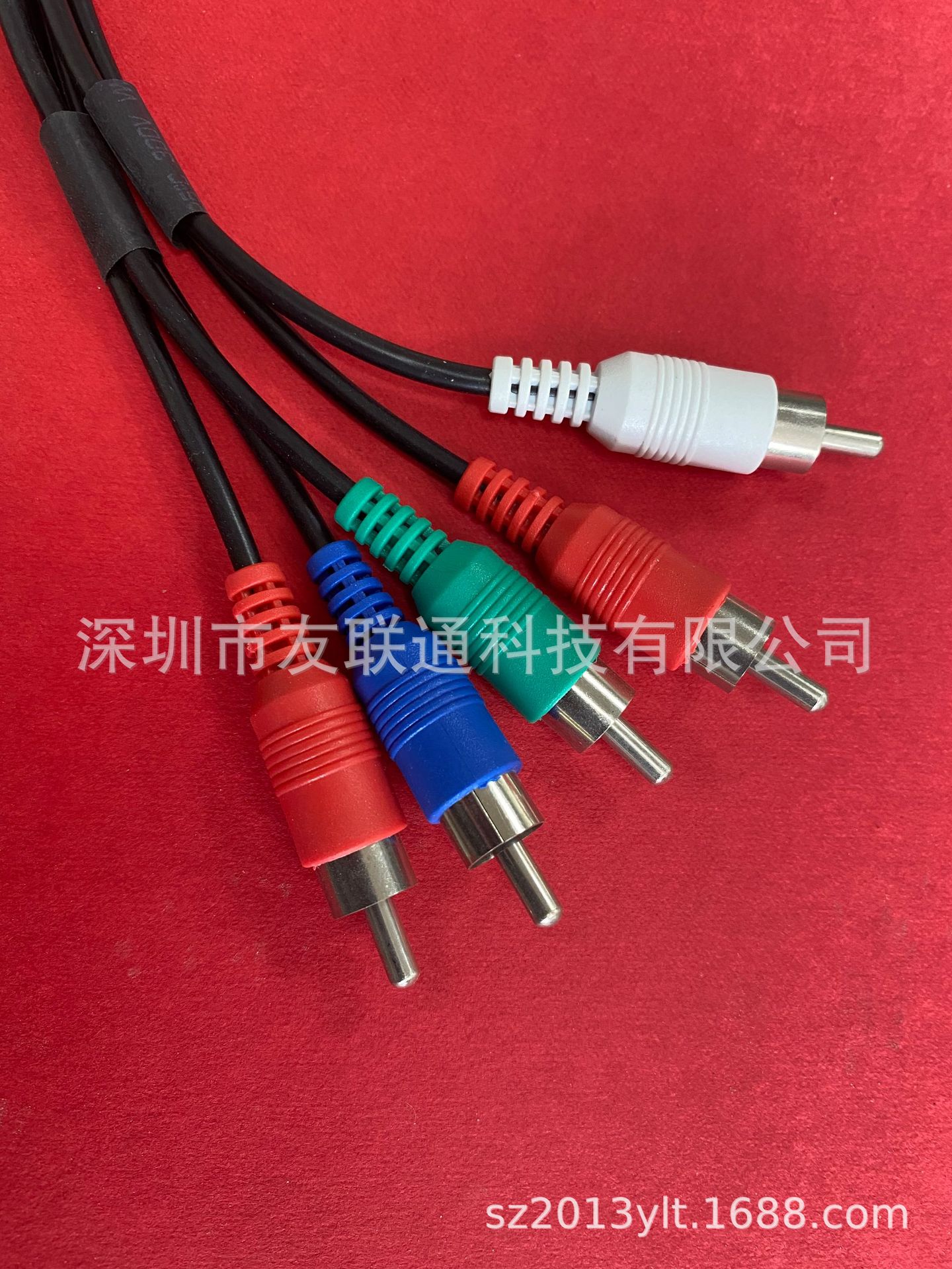 工厂直销RCA 色差采集线L=300MM