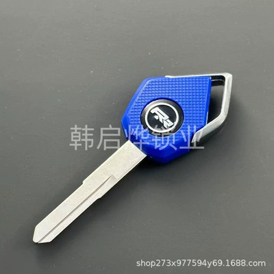 Motorcycle Key H2 H2R/Z1000/Z800/ZX10R/ZX6R Modified - 476752mm-046-style-1-kawasaki-key-embryo-blue-left-slot