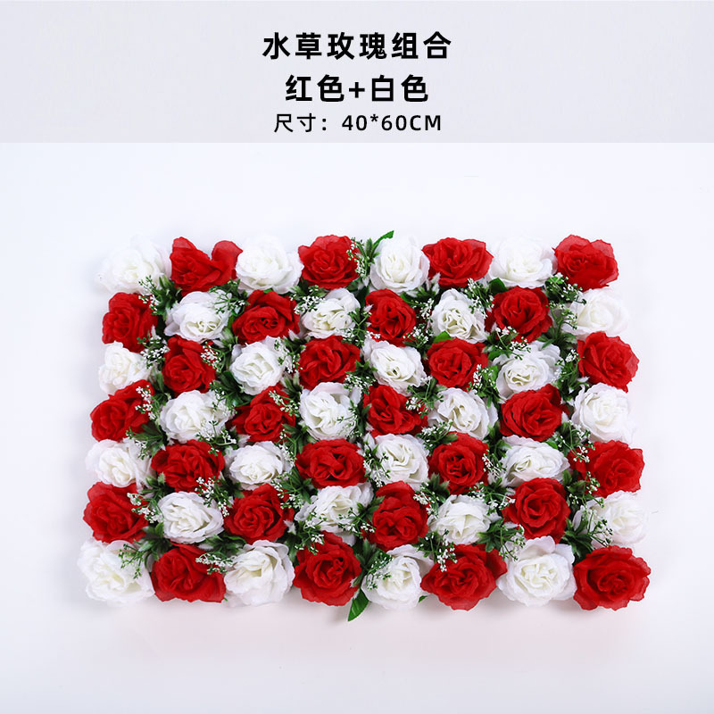 造花壁造花バラアジサイダリリ花立体背景壁窓造園結婚式結婚式装飾花列|undefined