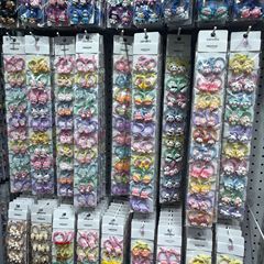 漫画の女の子の子供用ヘアゴムヘアピンかわいいカラフルなミルクティーカラーのヘアゴム前髪ヘアピン卸売義烏