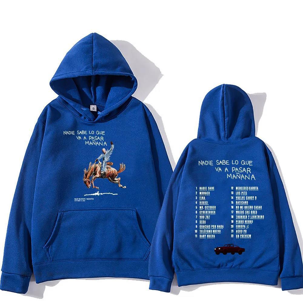 Bad Bunny RIP Hoodies Men/Women Clothing Sudaderas Album Nad