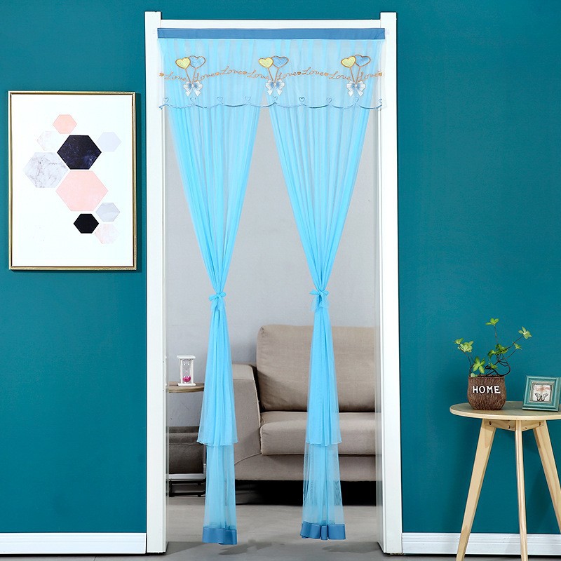 블루 블루 원사 더블 레이어 벨크로 사랑