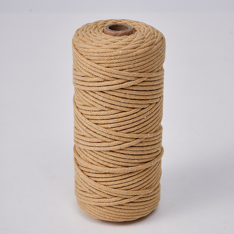 Cuerda de algodón con núcleo de 3mm, ropa de bricolaje, decoración de textiles para el hogar, cordón de algodón, cuerda tejida, tapicería de color, cuerda de algodón con corazón