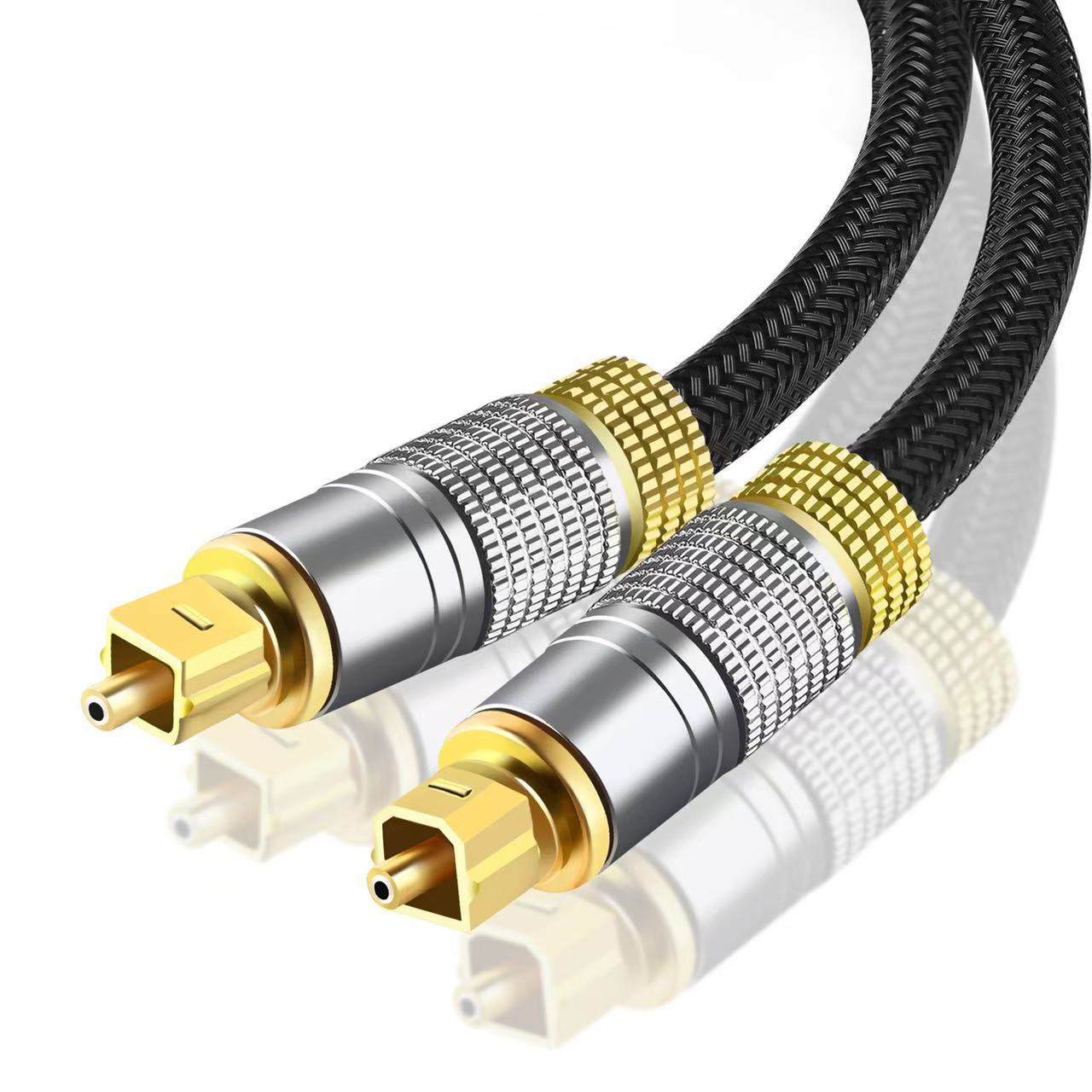 Venta al por mayor cable de audio de fibra óptica digital SPDIF5.1/7,1 TV amplificador retroalimentación pared ps5 audio a cable image 15
