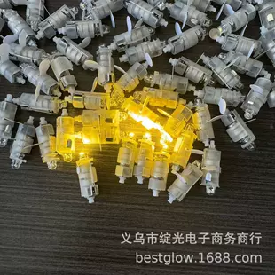 LED-лампы с кнопкой для шаров и DIY тёплый жёлтый свет
