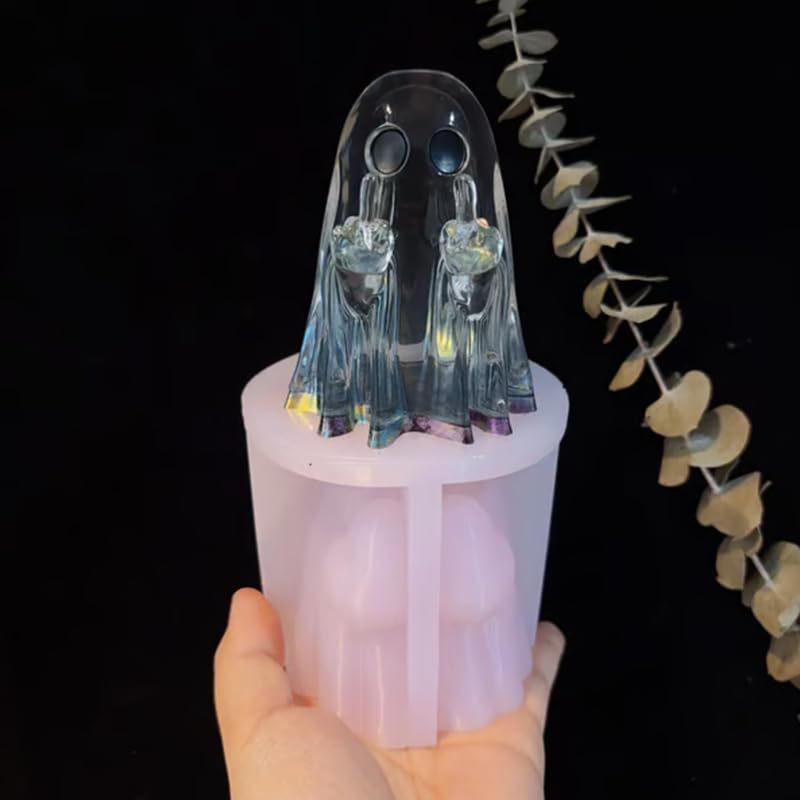 Handmade Middle Finger Ghost Ornament Resin Mold,|undefined