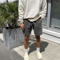 REPRESENT TRACK ハイストリート アメリカン ルーズ カジュアル メンズ レディース ウォッシュド ダメージ加工 アメリカン ソリッド カラー 5点ショーツ