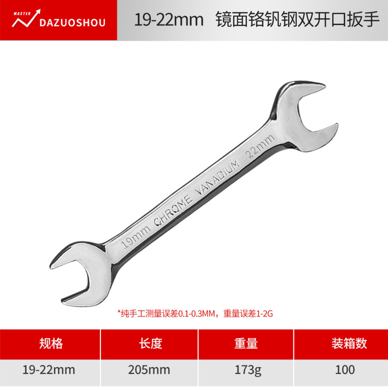 CRV オープンエンドレンチ 高硬度航空用レンチ 6-32mm 鏡面仕上げ両頭レンチ レンチツール|undefined