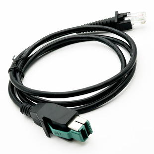 USB�DRJ50ˮ���^�B�Ӿ�12V��늵�POS���蘌���þ�2�׺�ɫ�~о��