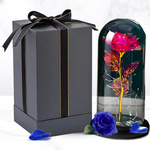 Стекло коробка стандарт Крест -Борандер вечная жизнь цветок розы зеленый чай нулевой подарок сделанный на заказ Маленький партия вино коробку