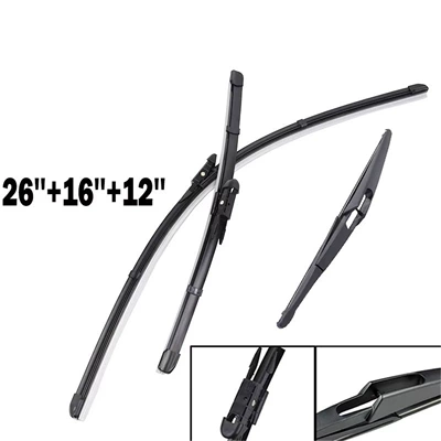 Suitable for Opel Corsa D 2006-2014 Models 26+16+12 Wiper Blades