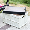 Foldable Wood cover storage box thickening outdoors trunk Plastic Storage box Camping vehicle Storage box With cover