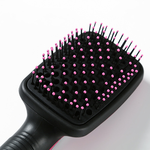 Cross-border dual-comb hairbrush pet comb head massage comb household hair dryer shape comb dry and wet two-use