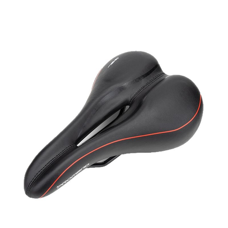 Promend cómodo cojín de bicicleta de montaña 565 transpirable sillín de silicona hueco ocio asiento cojín asiento bolsa