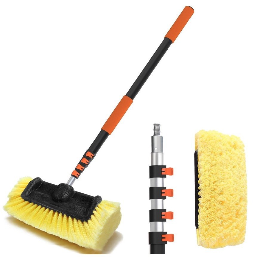 厂家批发跨境清洁刷铝合金多功能清洁刷长度可自由伸缩