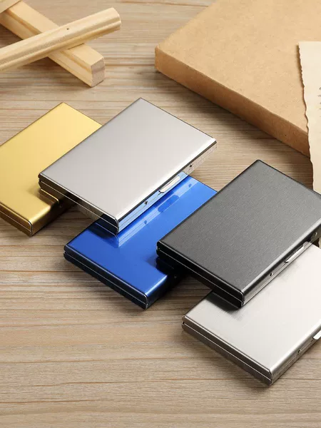 Cross-border multifunctional anti-magnetic card holder, anti-skimming, portable bank card holder with multiple card slots, stainless steel wallet for men