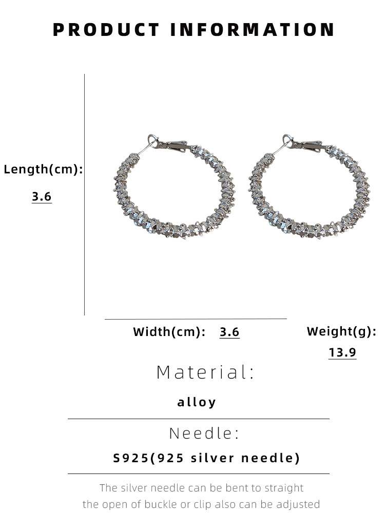 Fashion Geometric Circle Alloy Earrings display picture 2