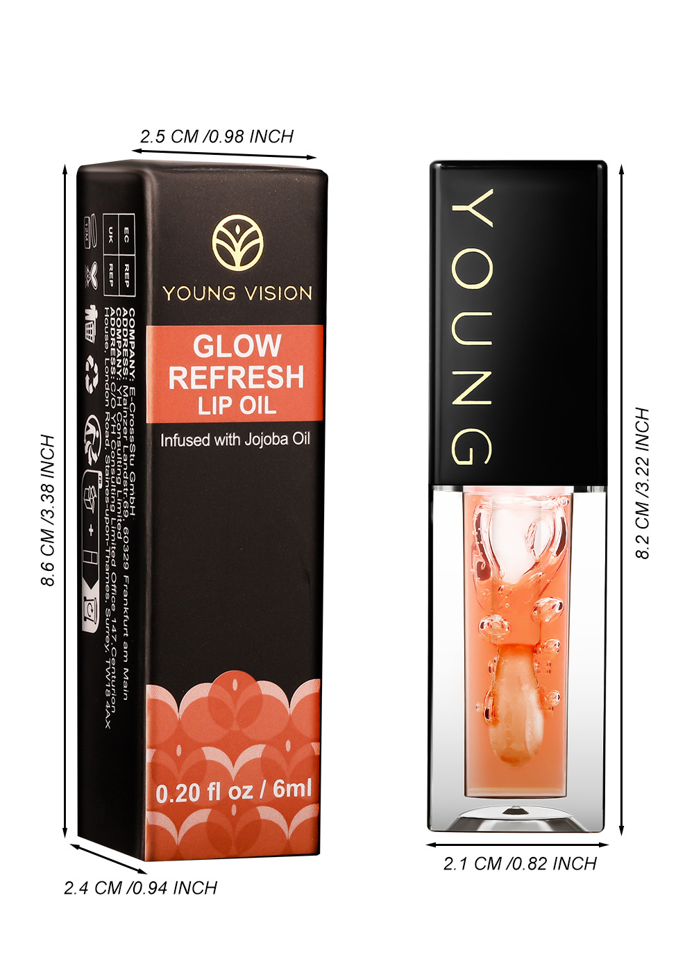 YOUNG VISION 7-color Lip Oil Mirror Water Gloss Lip Gloss Dudu Lip Liquid Lipstick undefined