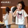 儿童短袖插肩小女孩t恤