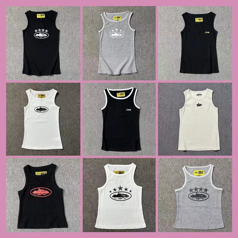 Cross-Border Corteiz Basic Printed Tank Top Street Fashion Alcatraz Sports Casual Unisex Top