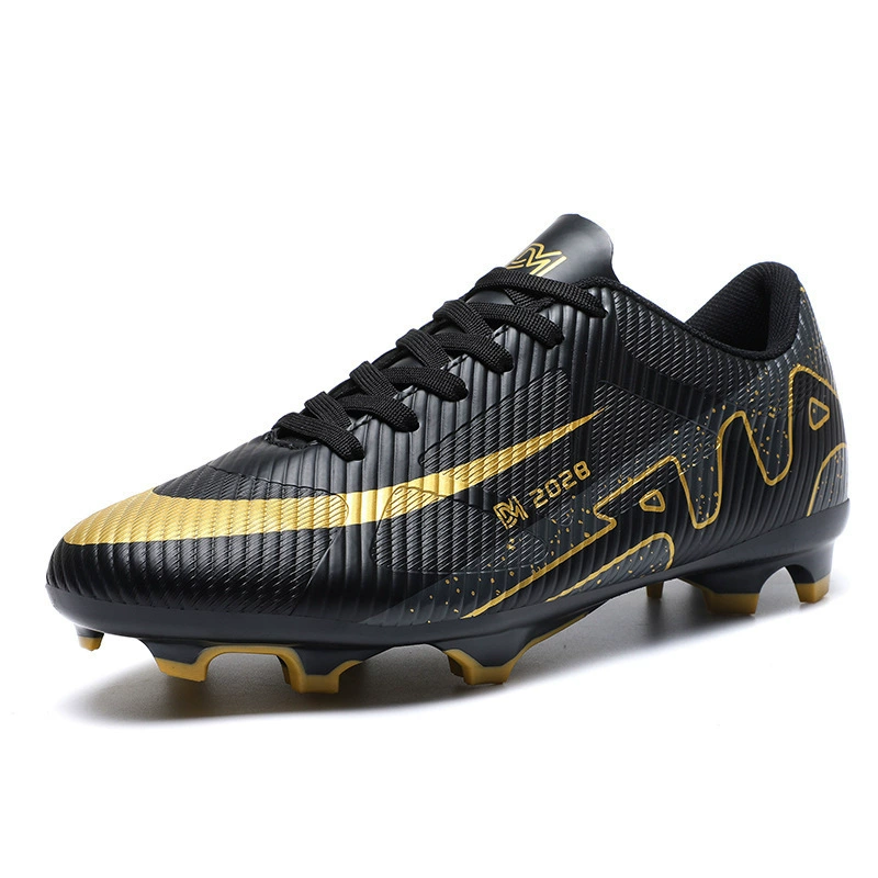 Детские футбольные бутсы с низким верхом и длинными шипами TF, мужские и женские молодежные студенческие спортивные туфли на плоской подошве с разбитыми шипами