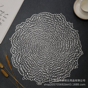 Water drop creative placemat simple luxury wind table decorative mat restaurant heat insulation Bowl plate mat hotel Western placemat coaster