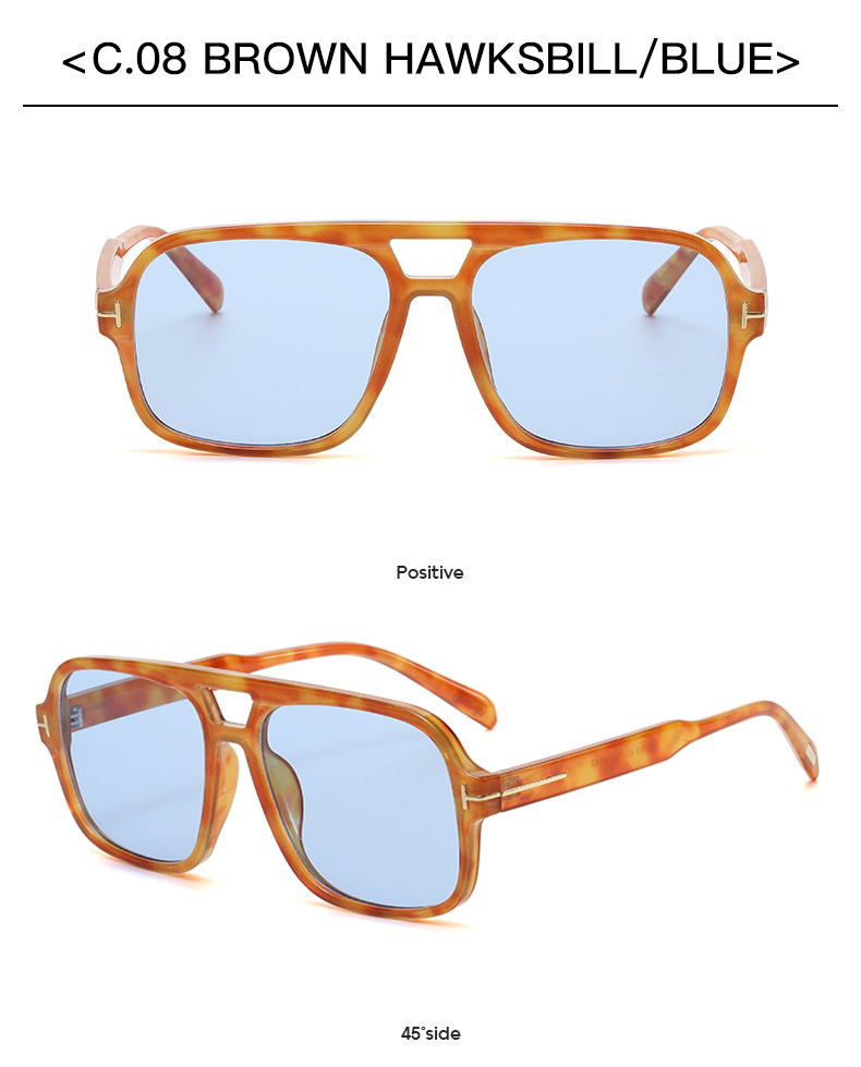 76g Weight Full Frame Glasses Structure Sunglasses Classification Ac, UV400 Protection Lens Material Square Glasses Style Holiday, Travel Occasion Solid Color Pattern Unisex Gender Simple Style, Classic Style Style Simple Style Classic Style Solid Color Ac UV400 Protection Square Full Frame Women's Sunglasses 23