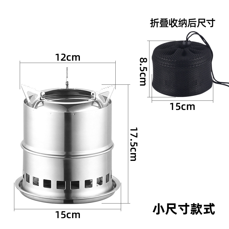 Estufa de agua al aire libre estufa de leña al aire libre portátil nueva fabricación de té estufa de picnic camping cocina conjunto completo