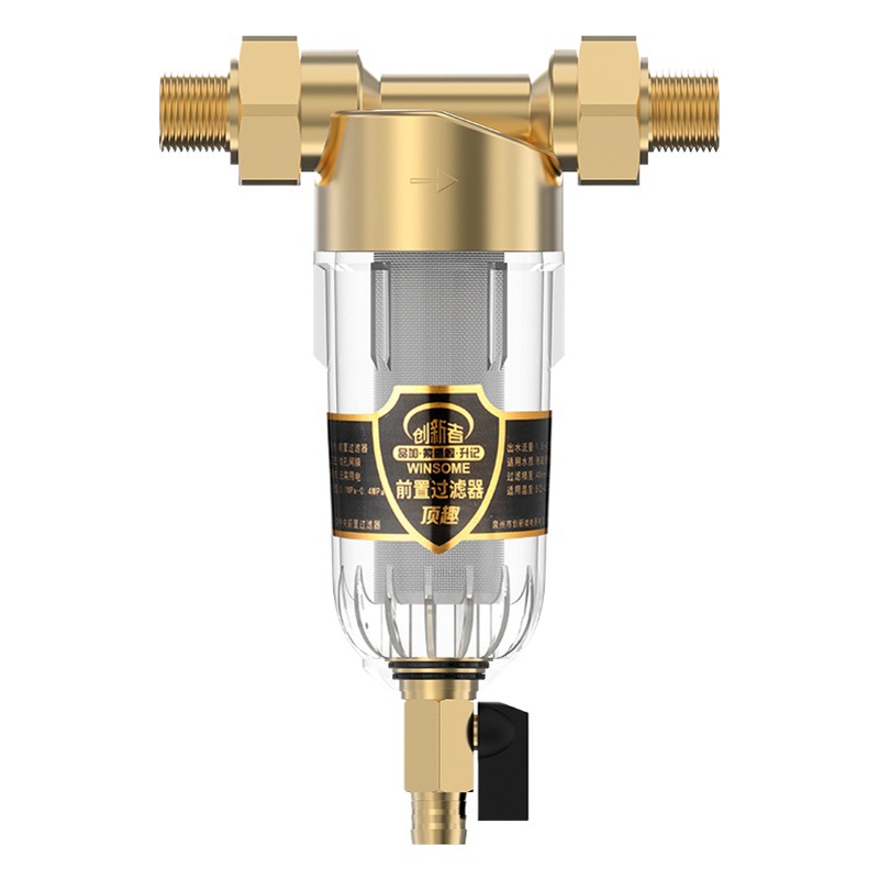 Prefiltro, purificador de agua central para toda la casa, filtro de tubería de agua del grifo para el hogar, retrolavado de gran flujo