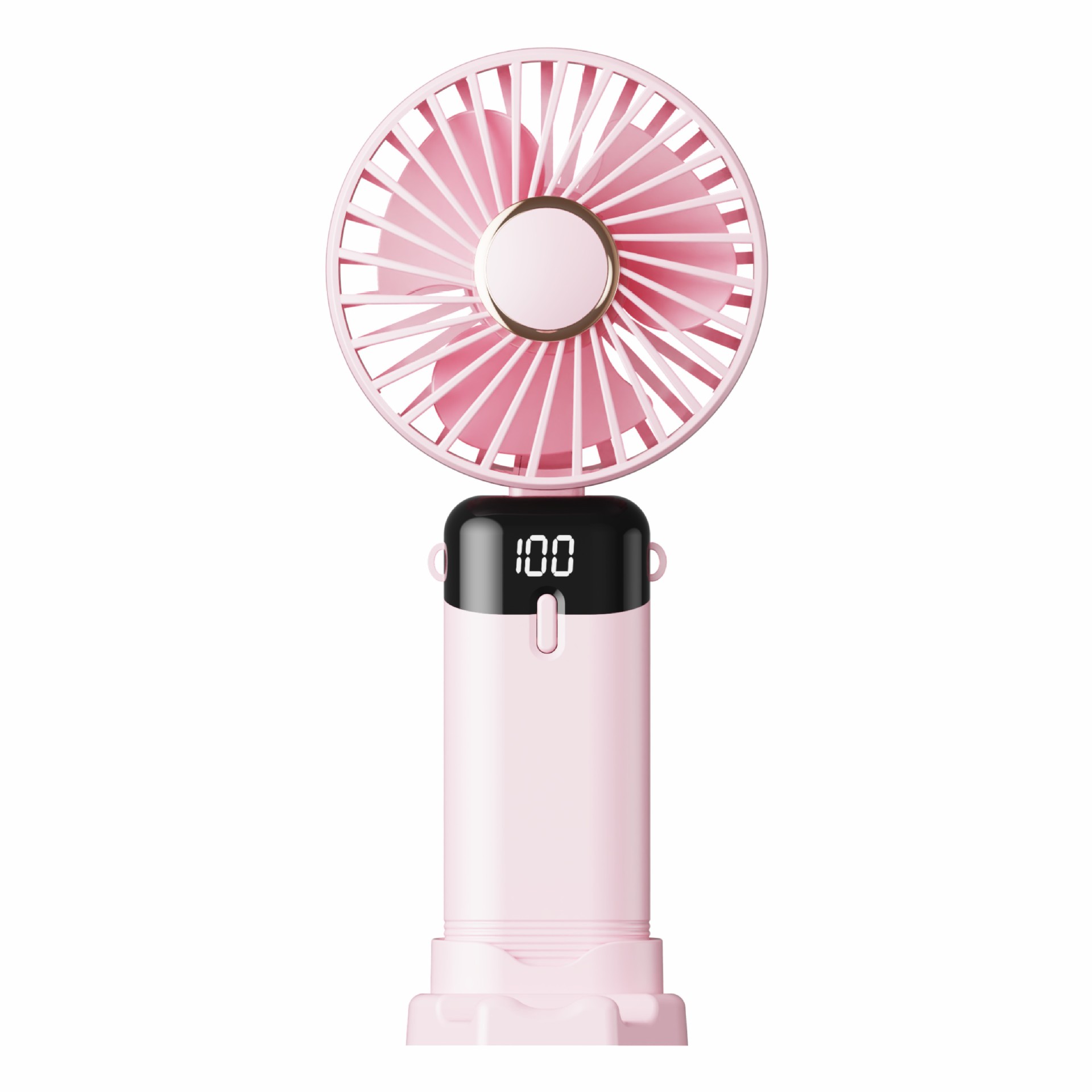 2024 nuevo ventilador de mano usb mini ventilador pequeño portátil para estudiantes pantalla digital pequeño ventilador eléctrico plegable regalo