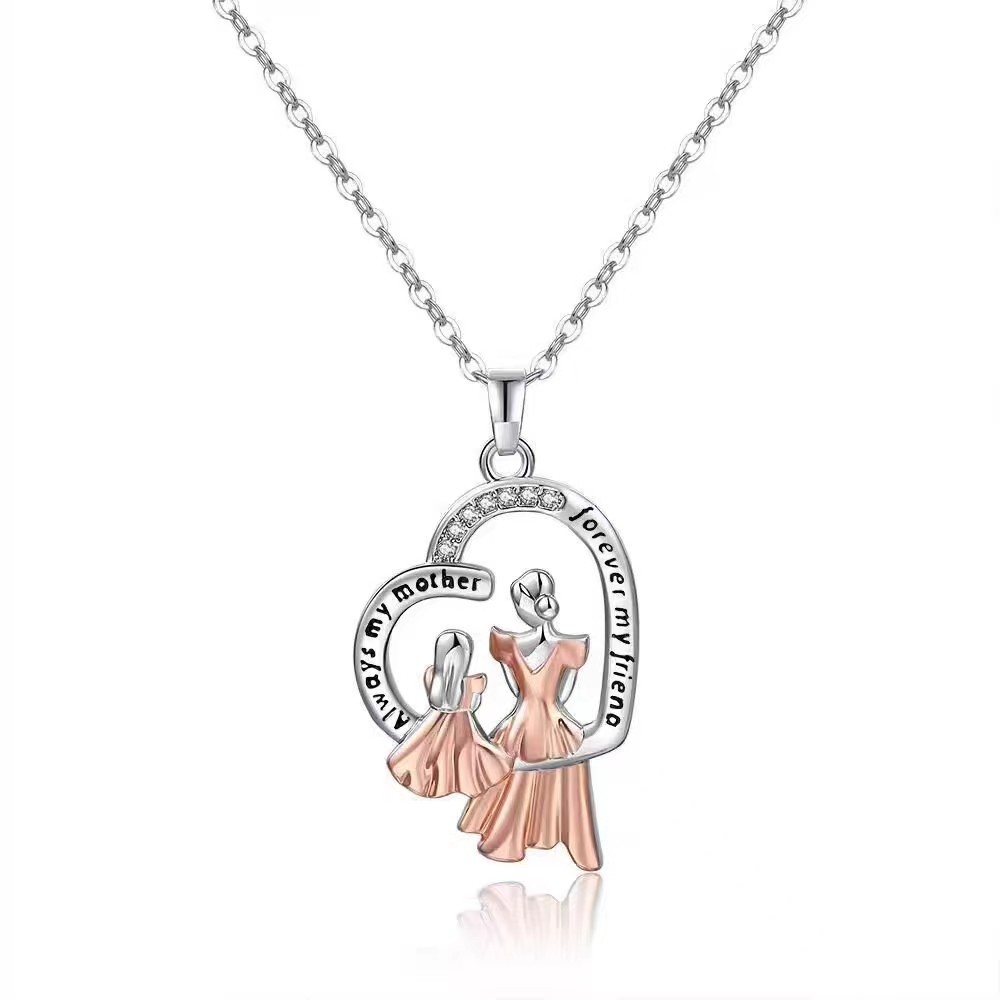 fashionable two-color universal pendant heart shaped for mother's…