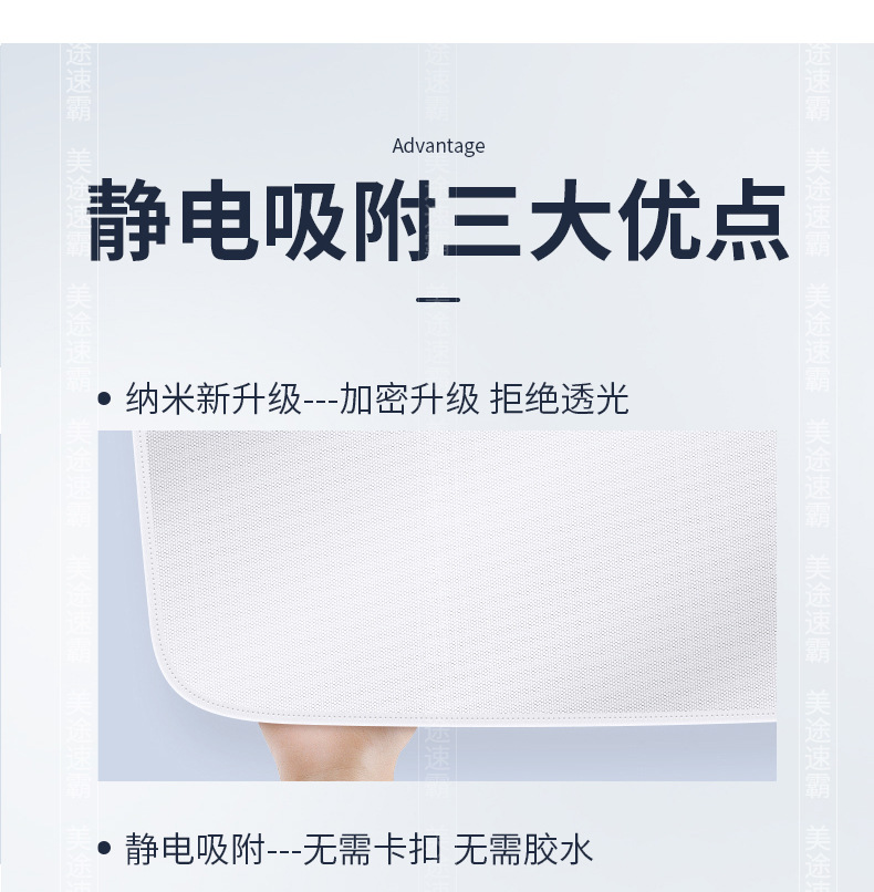 Suitable for Citroen Ami/Ds5/Tianyi Sunroof Electrostatic Adsorption Sunshade C4-Picasso Sun Protection and Heat Insulation Board