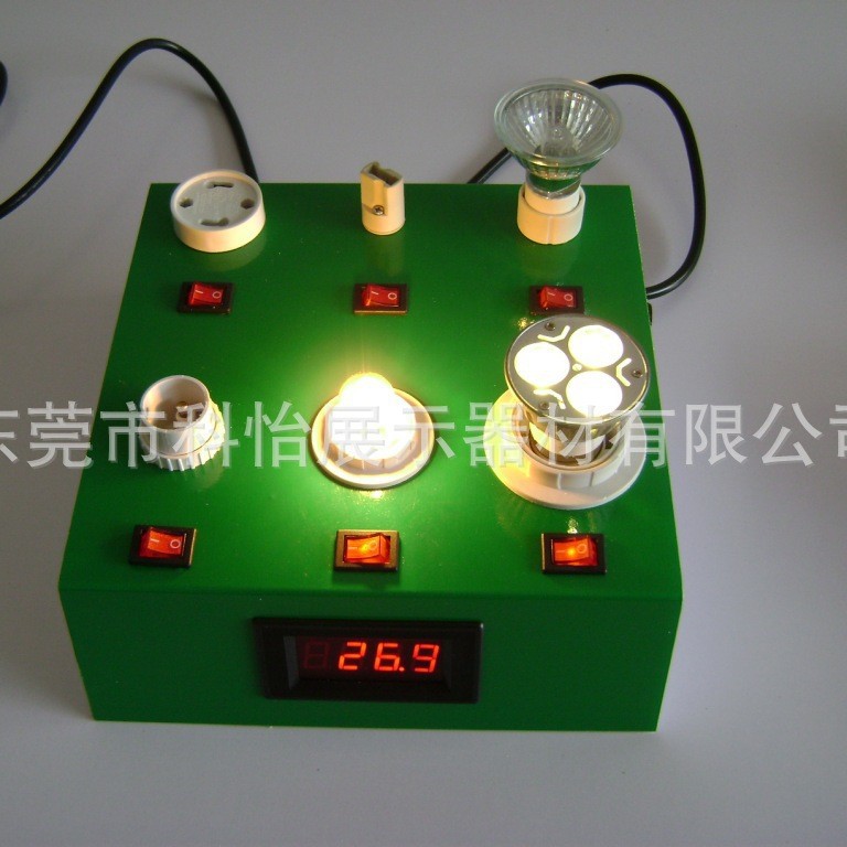 厂家直供批发桌面性能多功能试灯台带功率表LED灯泡6座灯具检测台