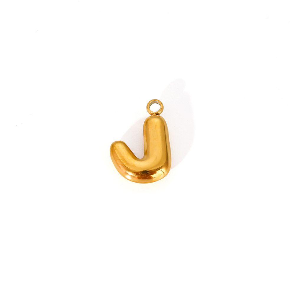 2g Weight Pendant Jewelry Making Type 12*8mm Jewelry Making Size DIY Jewelry Accessories Classification 1 Piece Quantity 304 Stainless Steel Material Letter Pattern All Seasons Season Polishing Design Vacation, Simple Style Style 1 Piece 12*8mm 304 Stainless Steel Letter Pendant 13