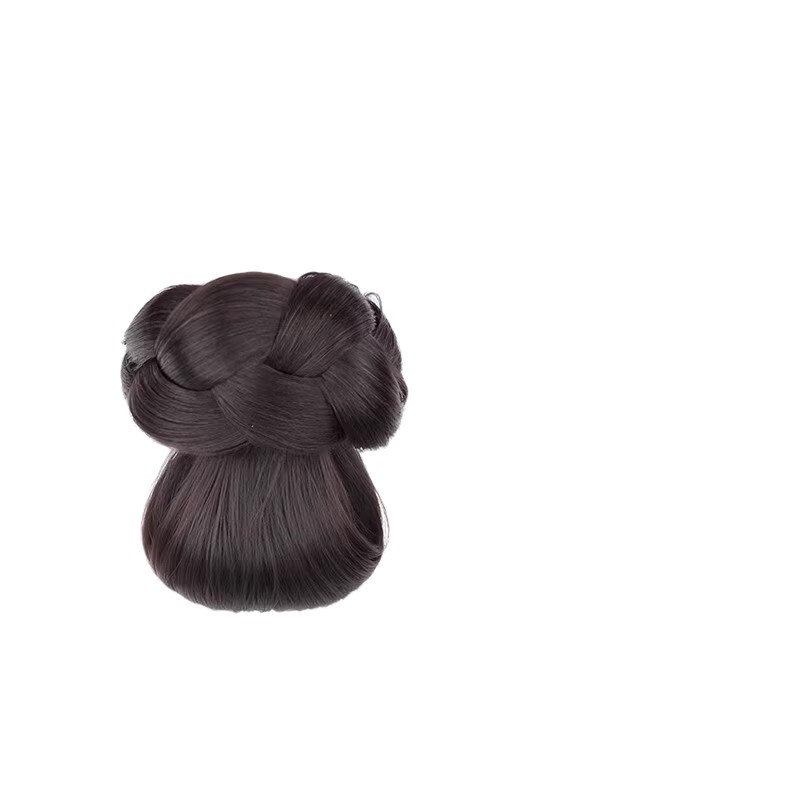 女性用ローヘアウィッグ、丸いヘアクリップ、テクスチャードツイストヘアアーティファクト、後頭部に自然なふわふわウィッグヘアバッグ|undefined