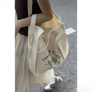 Badminton Racket Bag Sports Fitness Large-Capacity Canvas Bag Single Shoulder Women's New High-Looking Portable Tennis Bag
