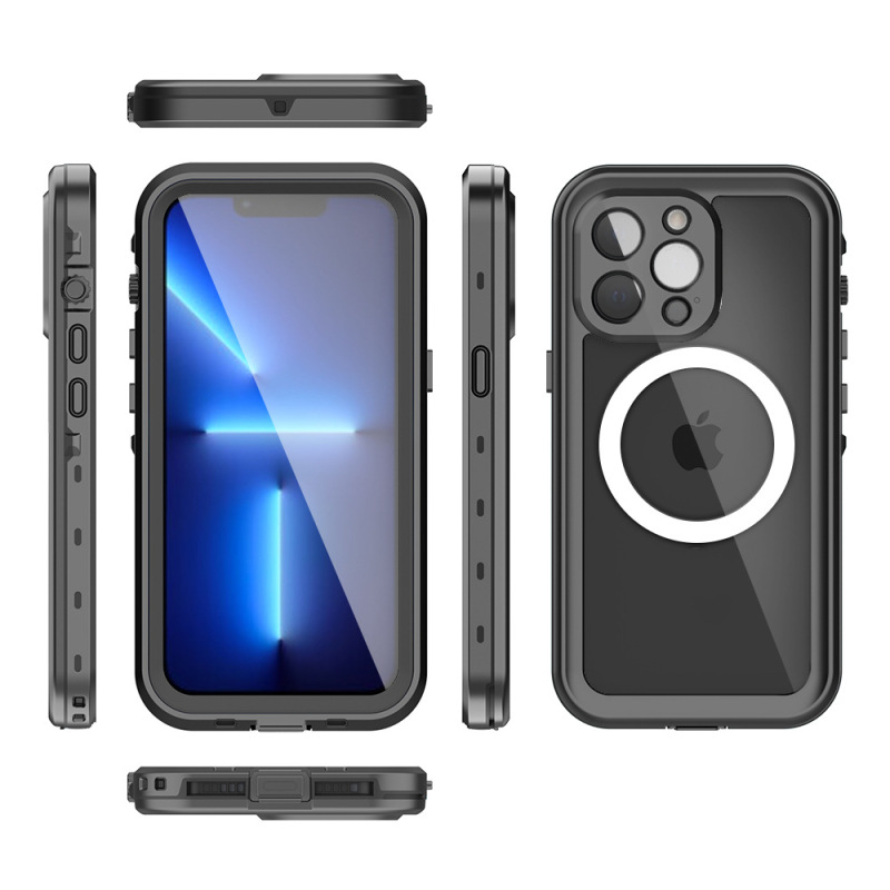 アップル16防水携帯電話ケース15無線マグセーフ磁気吸引14promax携帯電話ケース透明全包を適用|undefined