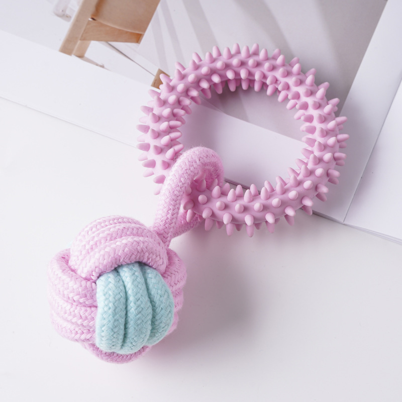 Juguete para mascotas de TPR de gran venta transfronterizo, palo de dentición para perros para entretenimiento, juguete de autoentretenimiento para cachorros duradero y resistente a las mordidas.