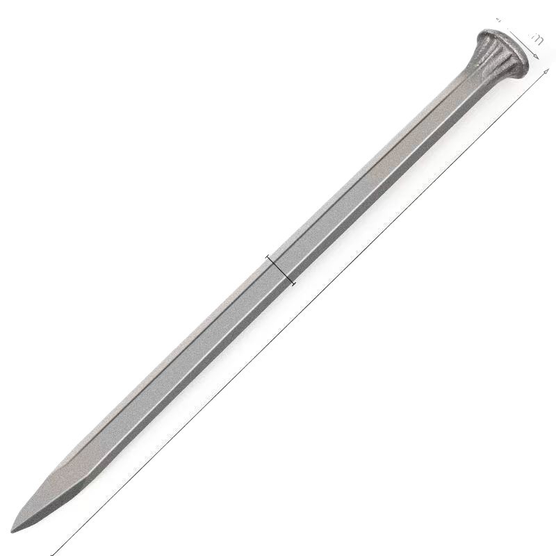 スポット卸売石工ノミフラットヘッド尖った石工ノミ高炭素鋼石工ノミ鋼ノミ破壊石ツール|undefined