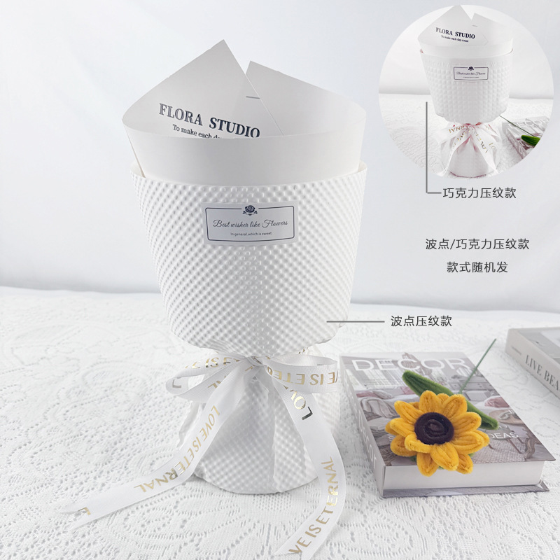新しいワルツブーケ、半完成花殻、花泥ロリポップ、スナック、DIYフラワーアレンジメント材料、花売りの屋台|undefined
