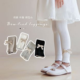 Girls' Leggings Spring and Autumn Thin Children's Nine-point Leggings Outer Wear Foreign-style Children's Women's Baby Cotton Pantyhose