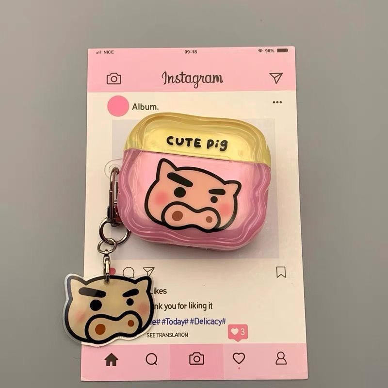 Piggy color para airpods 4 generación 5 generación Apple auriculares cubierta airpodspro3 cubierta Bluetooth