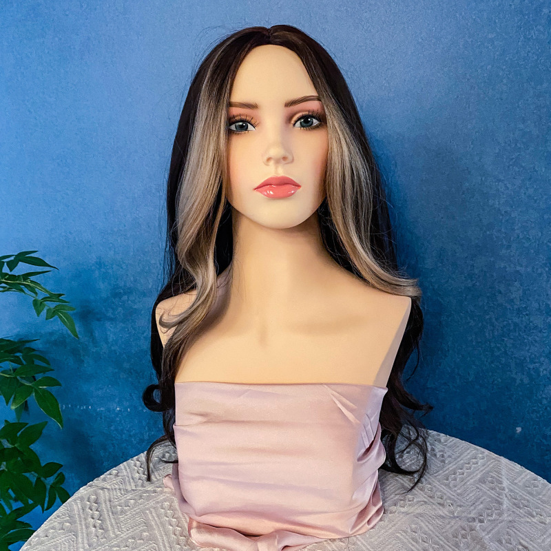 新商品欧米の白人の半身のかつらはモデルの肩の道具のモデルの頭を展示します。|undefined