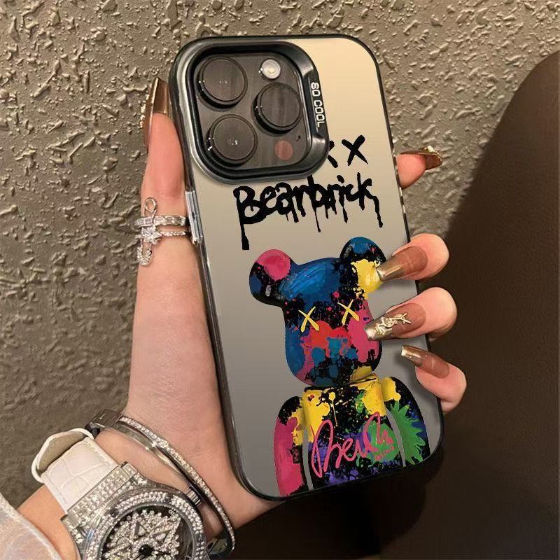Nuevo estilo de alto valor aplicable iPhone 16 funda para teléfono móvil Apple 15promax/14 anti-caída 13pro12 graffiti 11