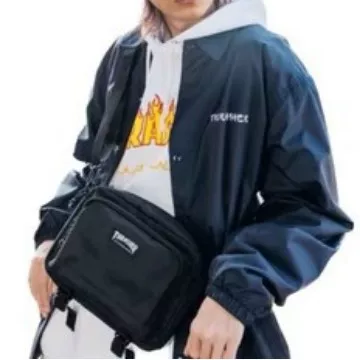 In-Stock Japanese-Style Trendy Unisex Solid Color Simple Casual Waterproof Shoulder Crossbody Bag for Teenagers