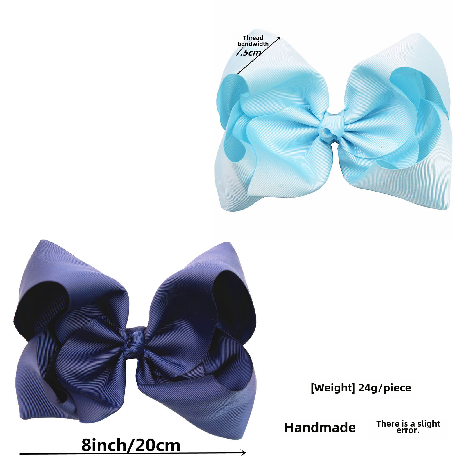 40 farbe Europäischen und Amerikanischen schmuck 8 zoll große bogen haarnadel gewinde mit blase blume kopfschmuck haarnadel 8012 haar zubehör_voghion.com