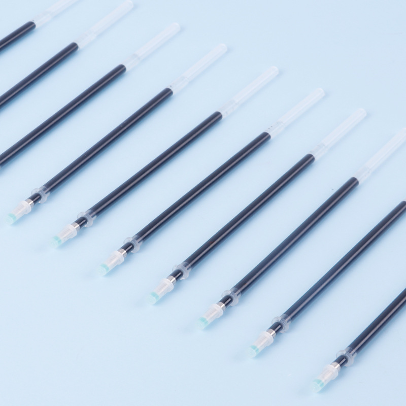 Black bullet-shaped gel pen refill
